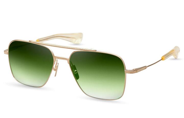 Dita Men's Flight Seven Sunglasses Green Gold WXR905763 USA